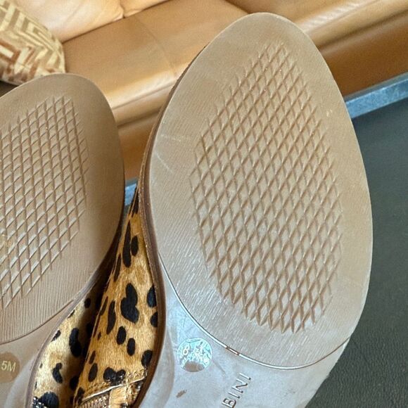 Gianni Bini Cheetah Print Genuine Leather Ankle Booties with zippers size 8.5 - Picture 10 of 11